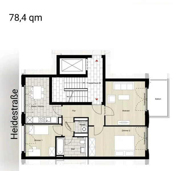 Alltagstaugliche 3-Zimmer-Wohnung mit Balkon in Berlin-Tiergarten — photo 1